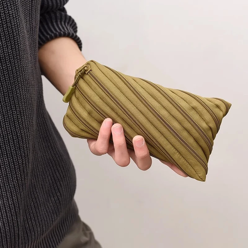Stylische Canvas-Mäppchen mit Reißverschluss