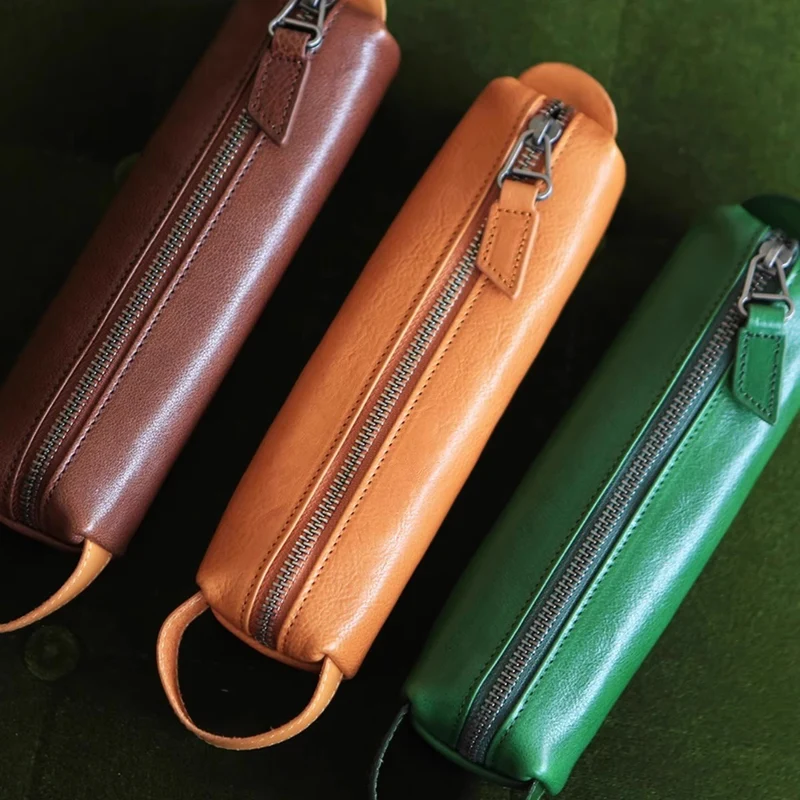 Premium Leder Reißverschluss Stiftschneider