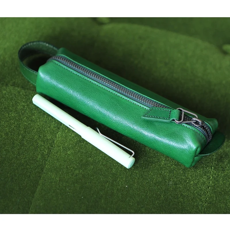 Premium Leder Reißverschluss Stiftschneider