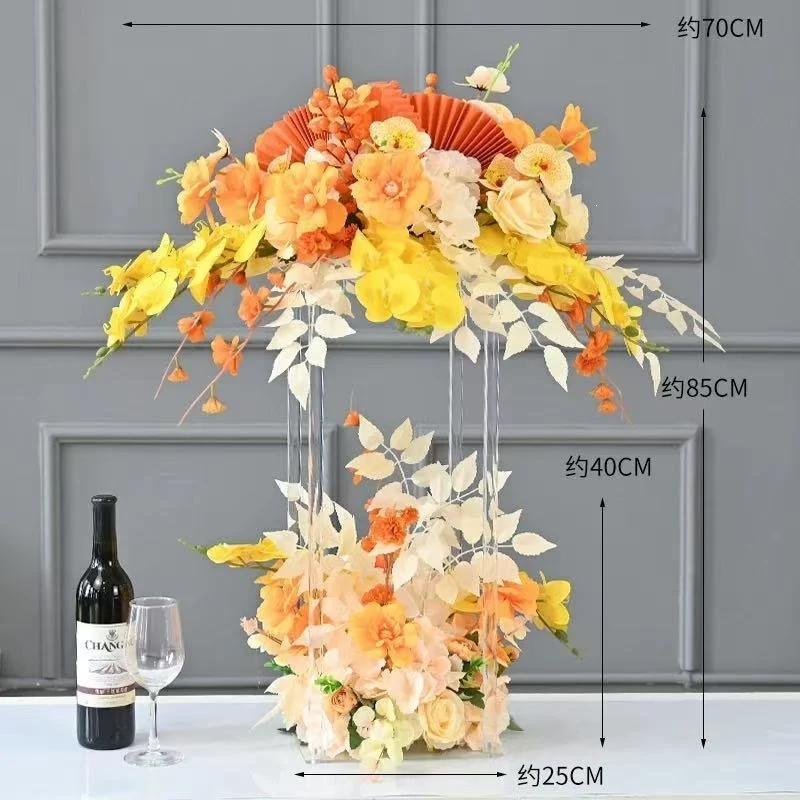 Elegante Blumenzentrale Vase