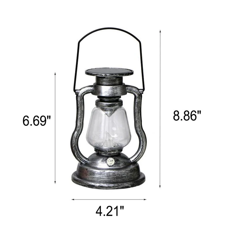 Skanto Solar Retro Kerosinlampe Pferdelampe LED Outdoor Garten Terrasse Dekoration Tragbares Flammen-Kerzenlicht | Skanto