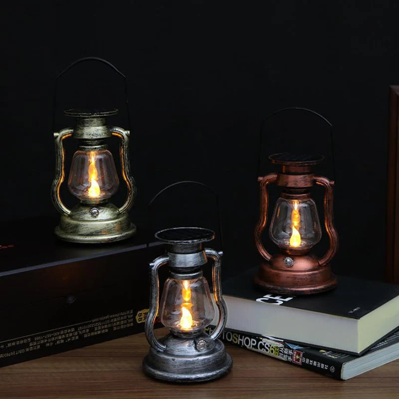 Skanto Solar Retro Kerosinlampe Pferdelampe LED Outdoor Garten Terrasse Dekoration Tragbares Flammen-Kerzenlicht | Skanto