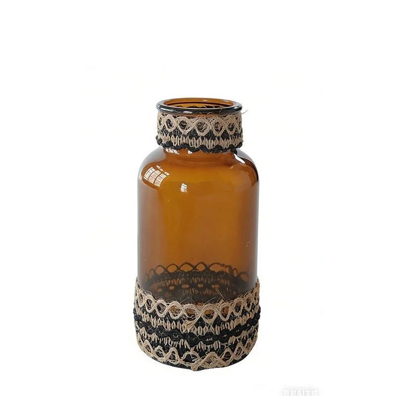 Dekorativer Glasflasche mit Spitzenakzent