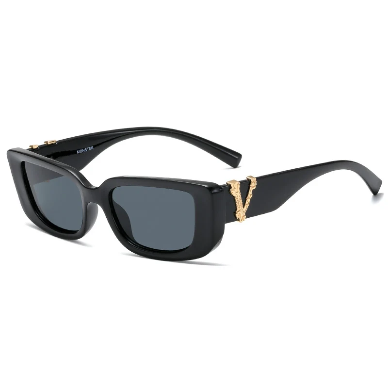 Damen-Sonnenbrille mit luxuriösem Schildpatt-Design und Goldakzenten Skanto