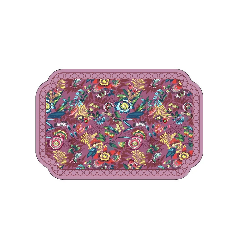 Künstlerische florale Badezimmermatte