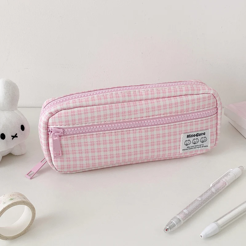 Karierter Bleistiftetui Organizer