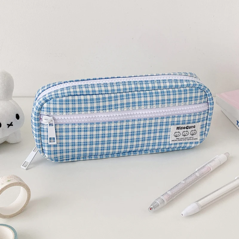 Karierter Bleistiftetui Organizer