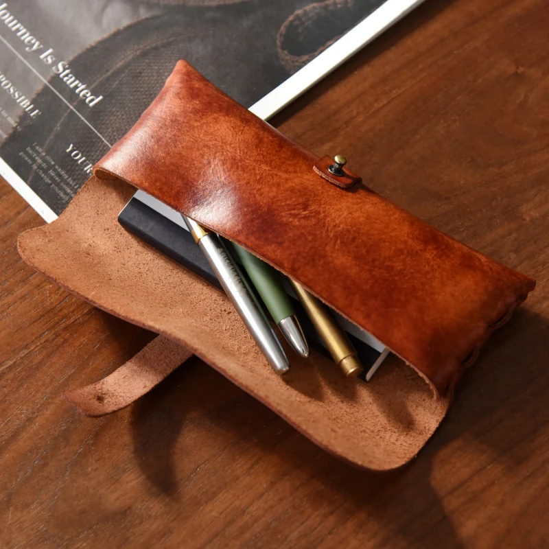 Vintage Leder Stiftschneider