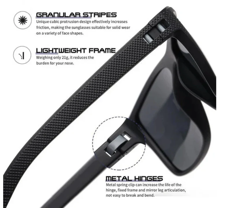 ZichtZeker 3-teiliges polarisiertes Sonnenbrillen-Set – UV400 Schutz & Komfort