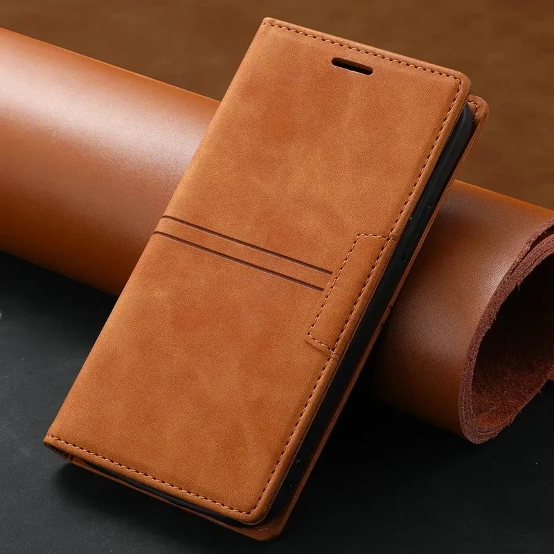Skanto Leder-Wallet-Case – Flip Cover – Google Pixel