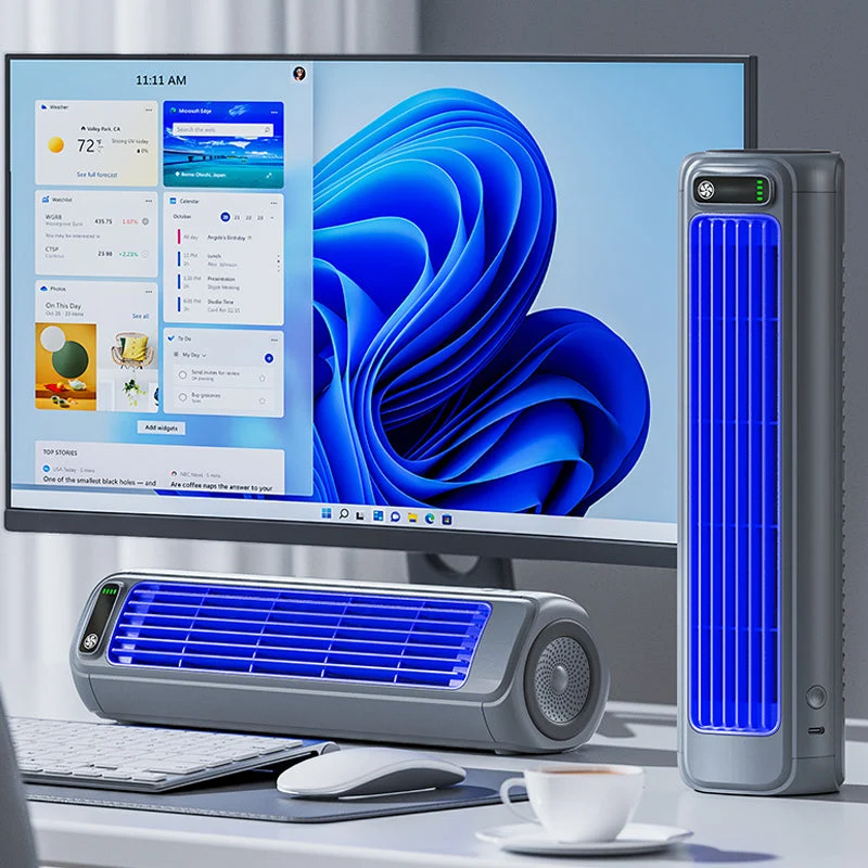 AirWave – Tragbare wiederaufladbare Klimaanlage mit 12 Stunden Akkulaufzeit | Skanto
