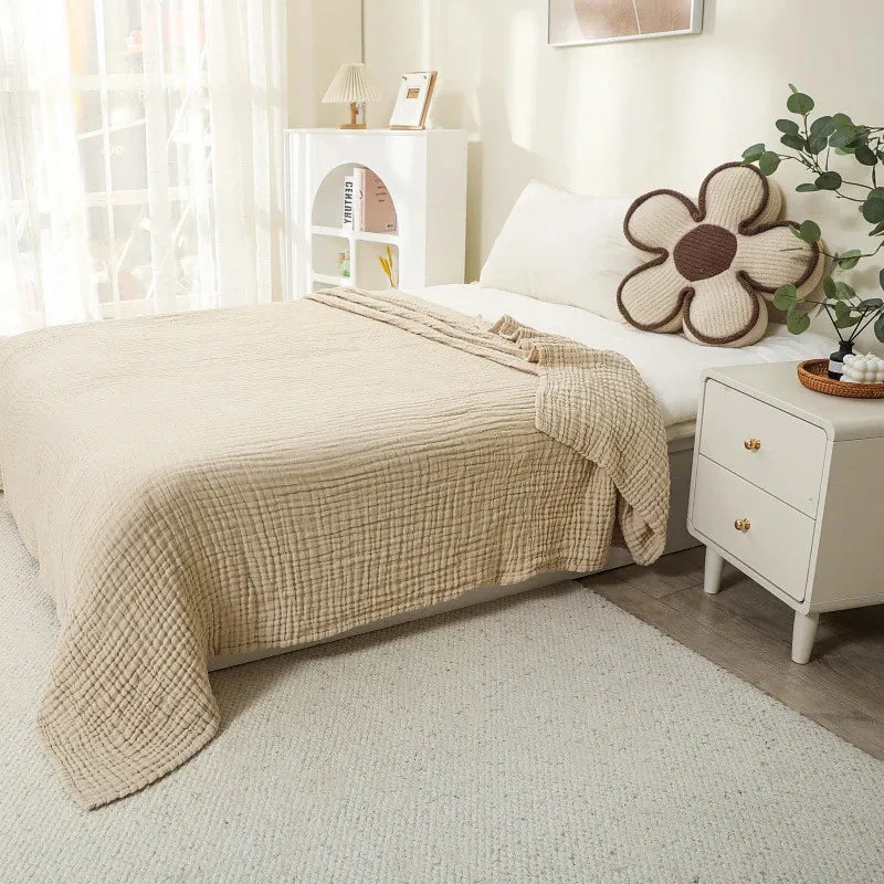 Skanto | CottonBreeze | Musselin-Decke 100% Baumwolle | 6-lagig, Atmungsaktiv & Leicht | Für Sofa & Bett