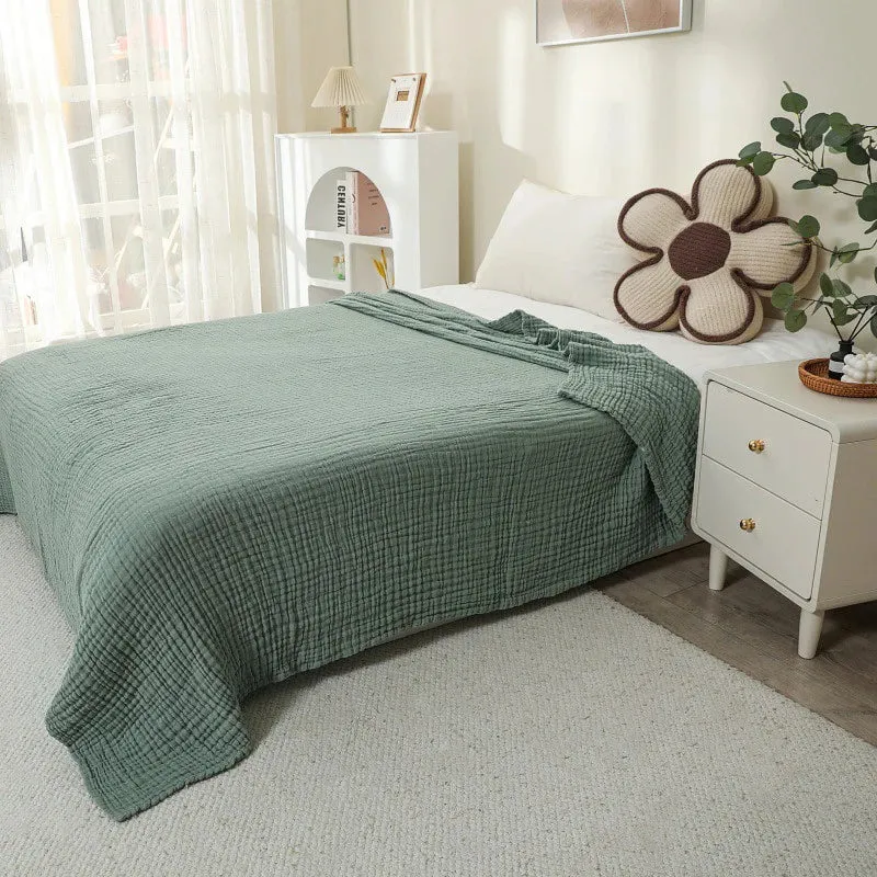 Skanto | CottonBreeze | Musselin-Decke 100% Baumwolle | 6-lagig, Atmungsaktiv & Leicht | Für Sofa & Bett