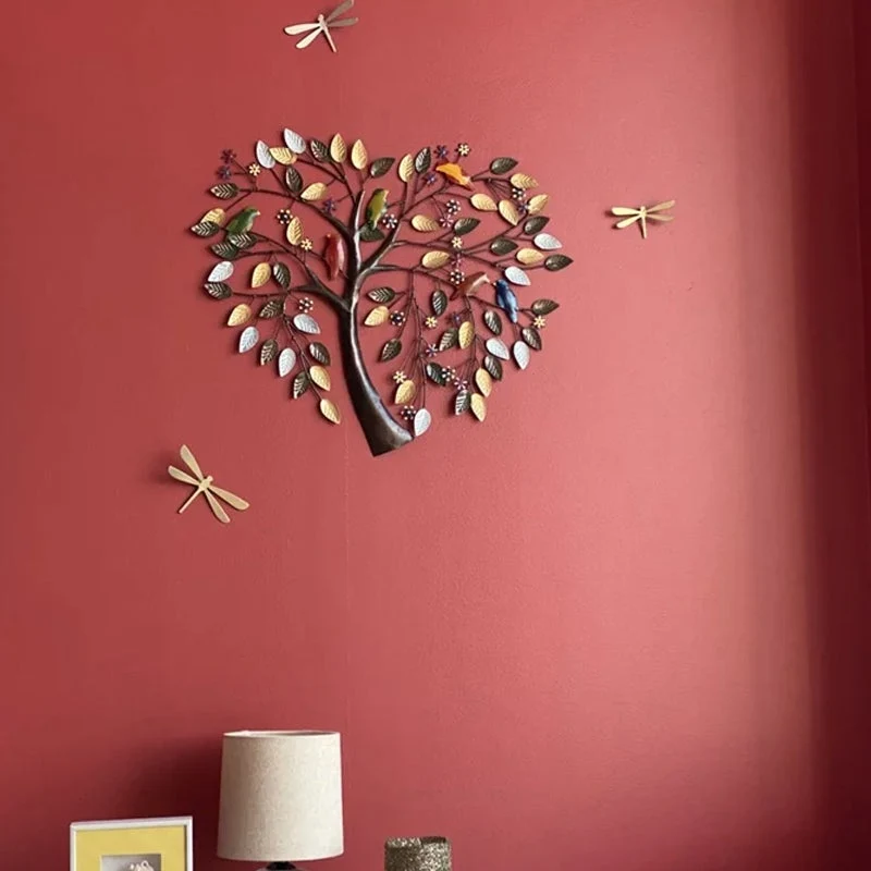 Herzförmiger Lebensbaum - 3D Acryl Wandkunst Deko | Skanto