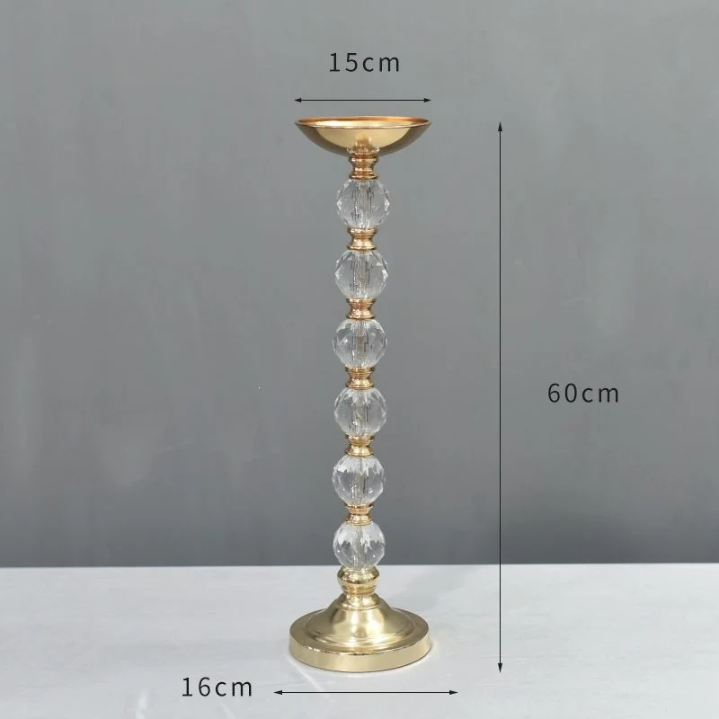 Eleganter Kristallkerzenhalter