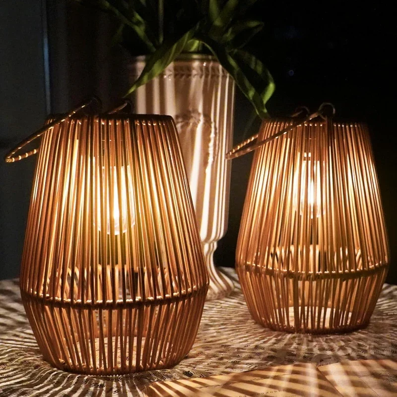 Solar-Rattan-Laterne Skanto