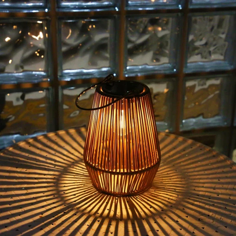 Solar-Rattan-Laterne Skanto