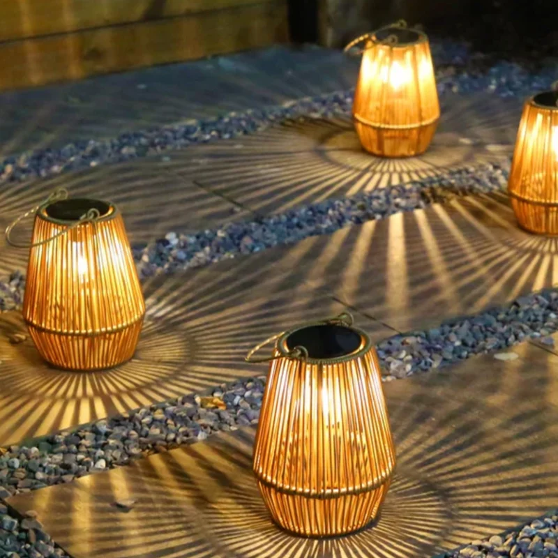 Solar-Rattan-Laterne Skanto