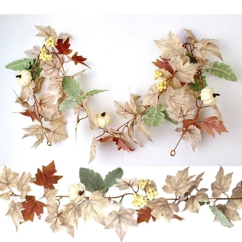 Herbstliche dekorative Blattgirlande