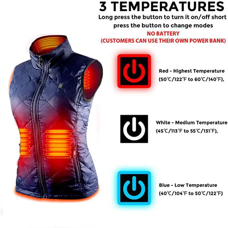 Skanto | ThermaBelle Beheizbare Damenweste | USB-Heizweste mit Infrarot-Technologie | Temperaturregulierend & leicht | Ideal für Herbst & Winter