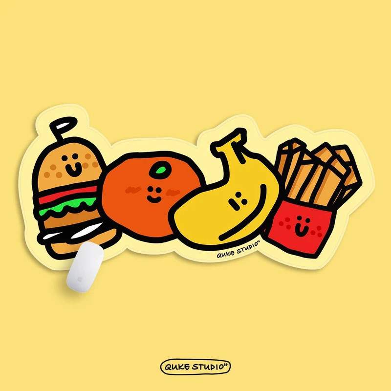 Fun Food-Themen Mauspad