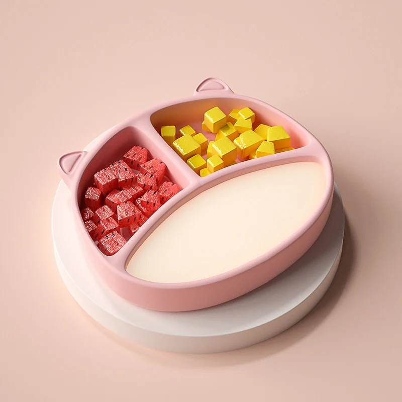 Kindergeschirr-Set aus Silikon, 6-teilig