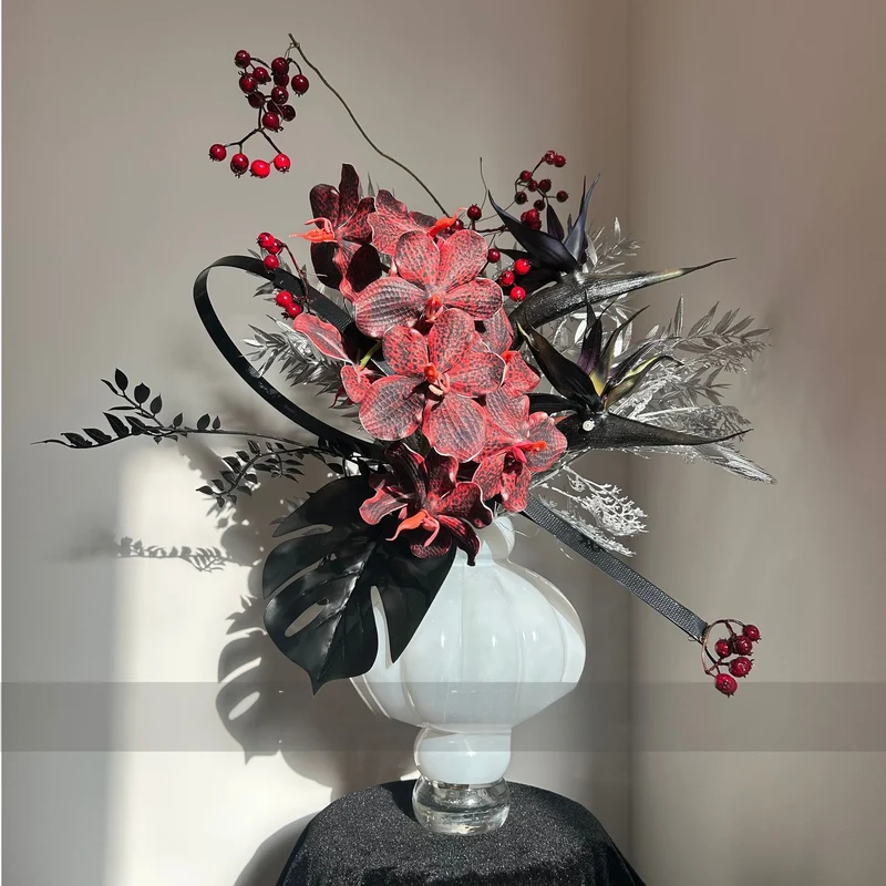 Künstlerische Blumenausstellung
