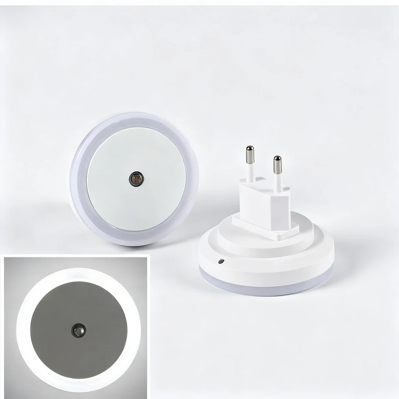 Steckdosen-Nachtlicht mit Lichtsensor, LED