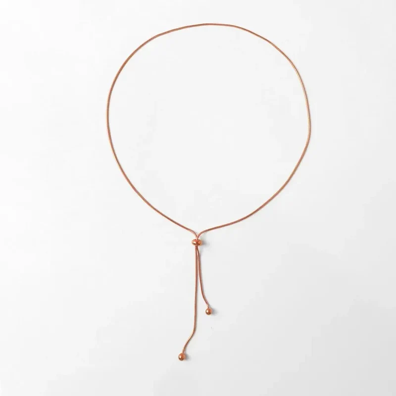 Skanto | Verstellbare Schlangenkette Lariat-Halskette