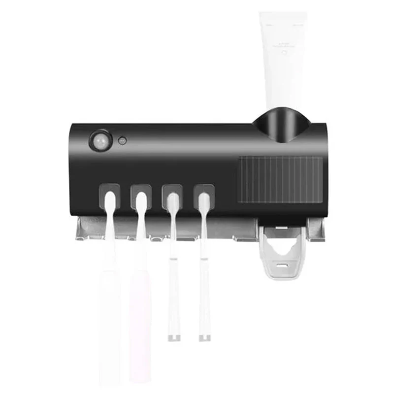 Smarter UV-Licht-Sterilisator-Zahnbürstenhalter, Wandmontierter Zahnpastaspender | Skanto