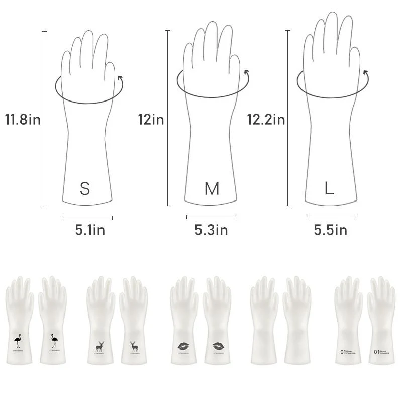 Haushalts-Geschirrspülhandschuhe (10 Paar) | Norvo