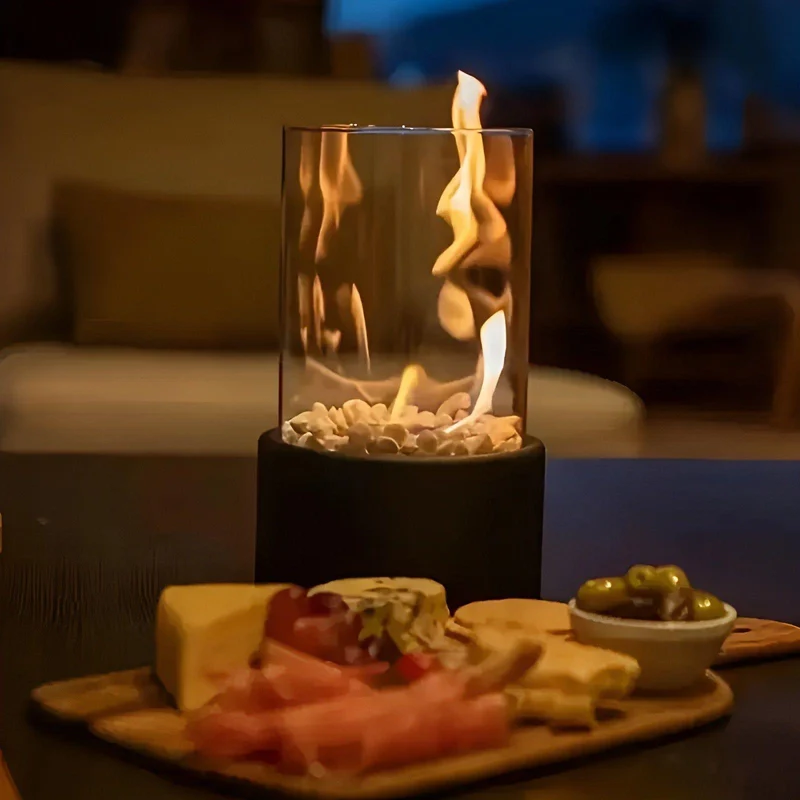 Tragbare Mini-Feuerschale – Dekorativer Tischkamin für Terrasse und Garten | Norvo