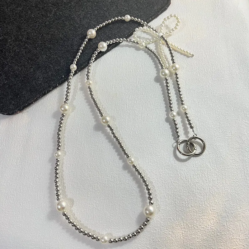 Elegante Perlen Charme Halskette Brehn