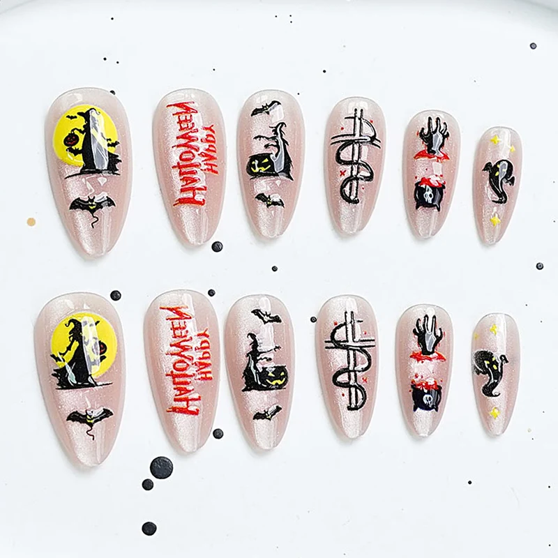Halloween-Themen Nagelkunst Set Brehn