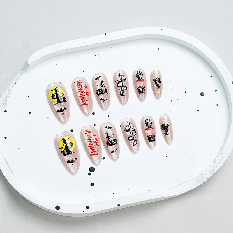 Halloween-Themen Nagelkunst Set Brehn