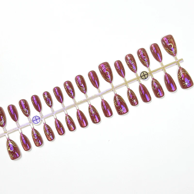 Himmlisches Thema Press-On Nagelset Brehn