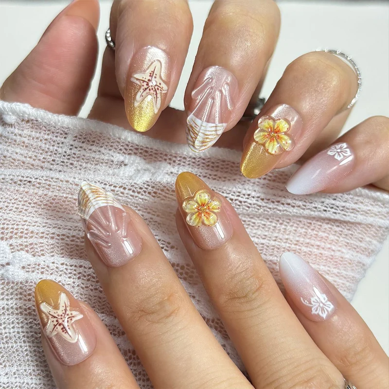 Künstlerisch Themen Press-On Nail Kollektion Brehn