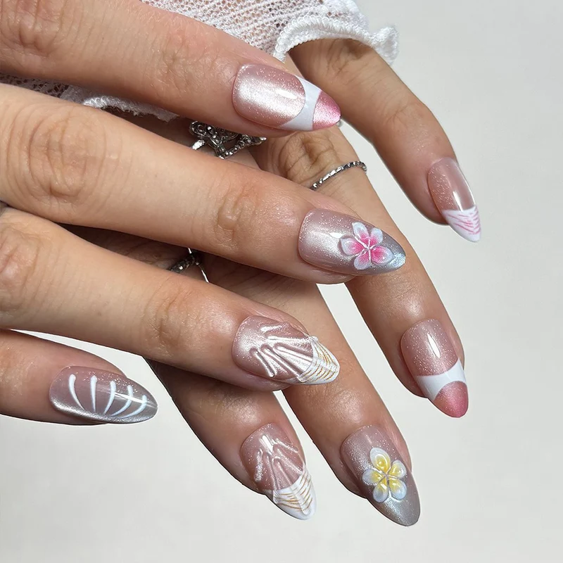 Künstlerisches Press-On Nagelspitzen-Set Brehn