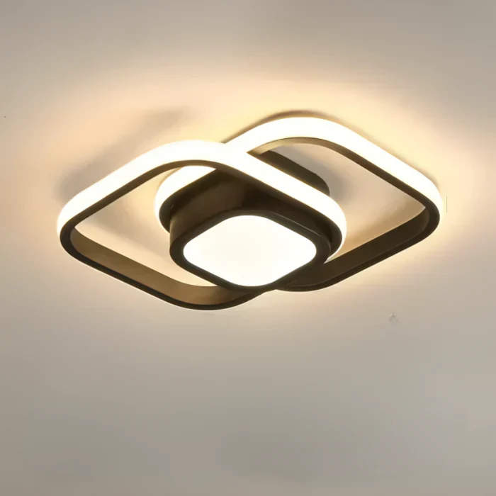 Moderne LED-Deckenlampe mit Doppelring-Design – Twilight Rings | Skanto
