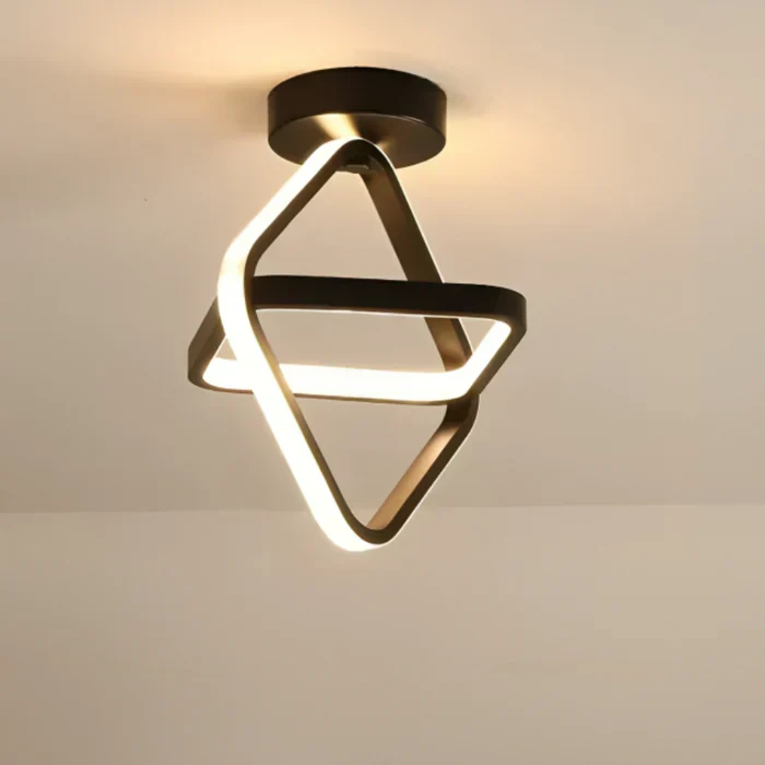 Moderne LED-Deckenlampe mit Doppelring-Design – Twilight Rings | Skanto