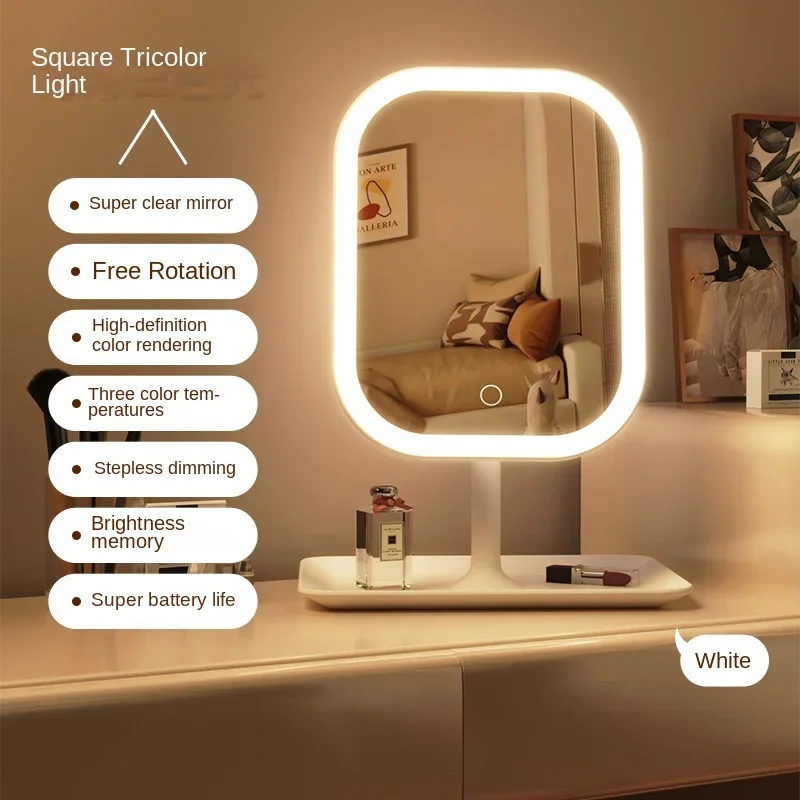 Skanto | LED-Schminkspiegel Lumiéra | 3 Lichtfarben | Touch-Steuerung | Modernes Design