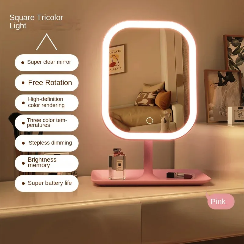 Skanto | LED-Schminkspiegel Lumiéra | 3 Lichtfarben | Touch-Steuerung | Modernes Design