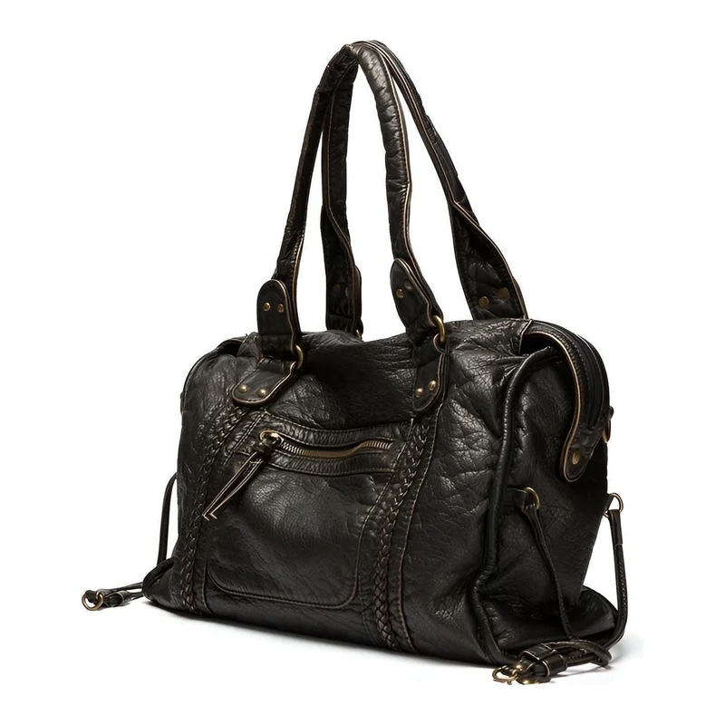 Schultertasche aus echtem Leder – Hochwertig & Elegant | Perfekt für Alltag & Büro | Skanto