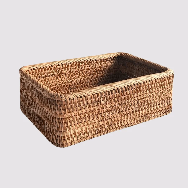 Skanto | Naturéa Handgefertigte Rattan-Aufbewahrungskörbe für die Heimorganisation