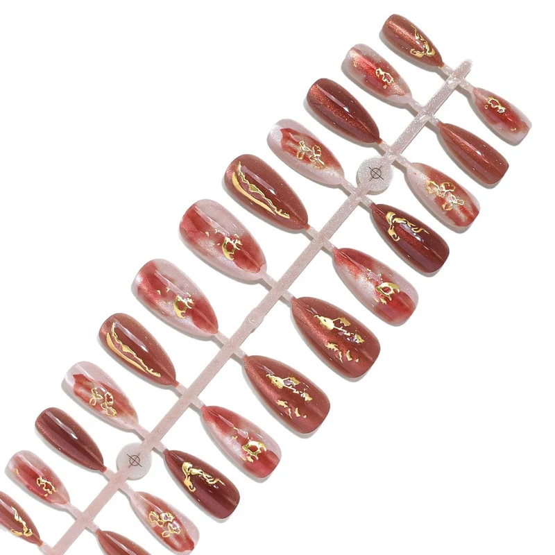 Künstlerische dekorative Press-On-Nagelspitzen Brehn