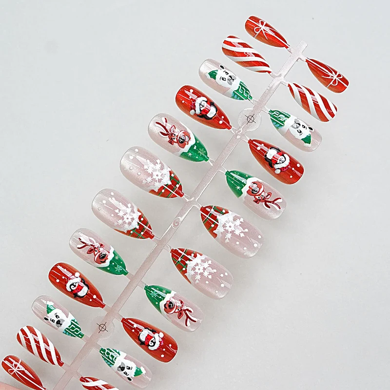 Festliches Feiertags-themen Press-On Nagelset Brehn