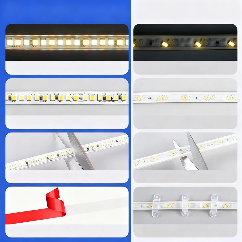 LED-Streifen mit Fernbedienung, 3-Farben-Wechsel