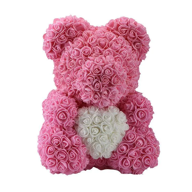 Rosen-Teddybär mit Herz | Skanto
