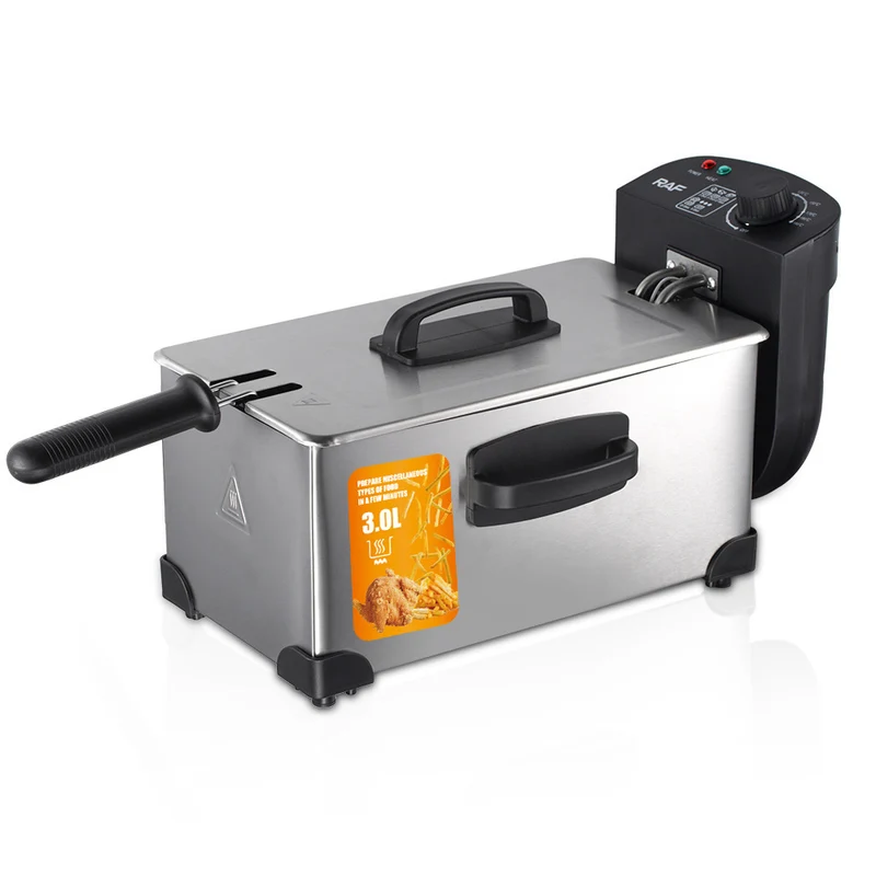 Skanto | 3L elektrische Fritteuse mit einstellbarer Temperaturregelung