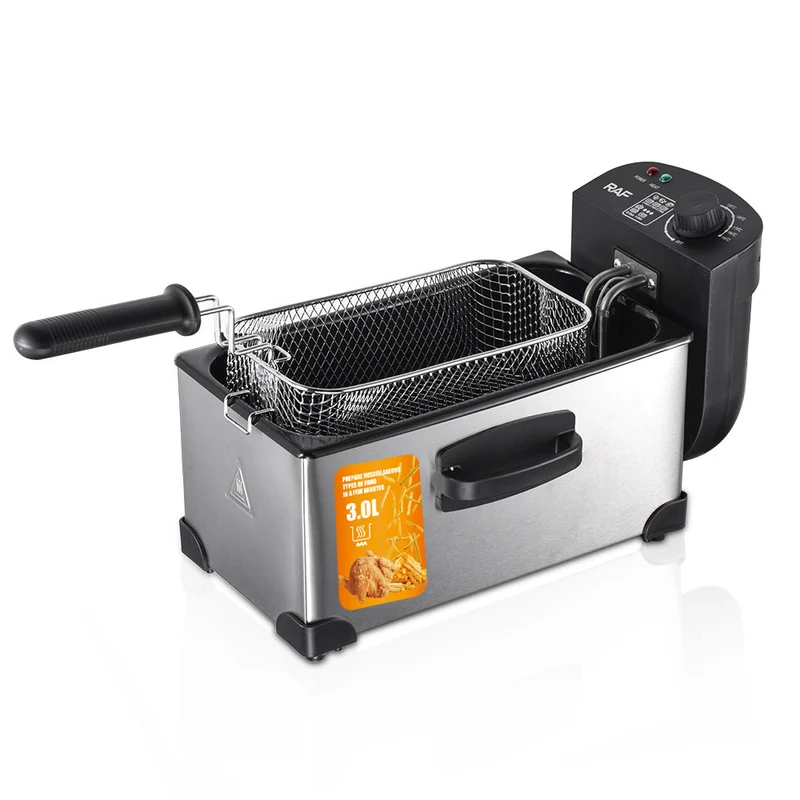 Skanto | 3L elektrische Fritteuse mit einstellbarer Temperaturregelung